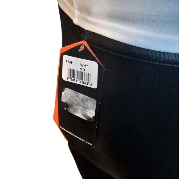 Under Armour Shirt Womens White New Vneck Size Medium - Picture 3 of 13